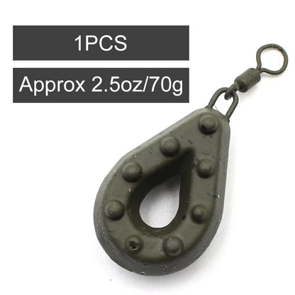1Pcs Carp Fishing Tackle Big Grippa Swivel Leads Weight- All Sizes Carp Lead Weight