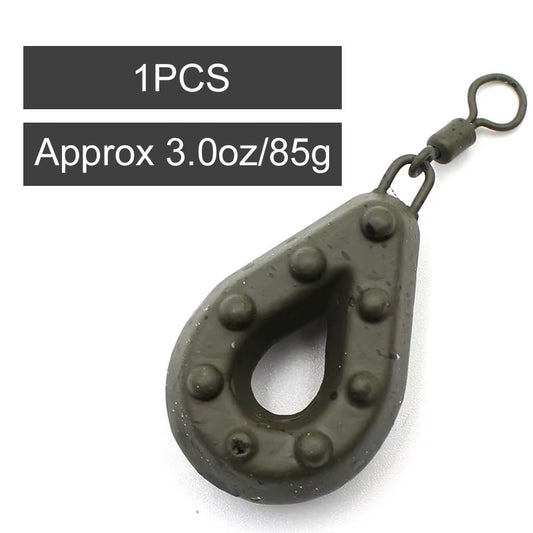 1Pcs Carp Fishing Tackle Big Grippa Swivel Leads Weight- All Sizes Carp Lead Weight