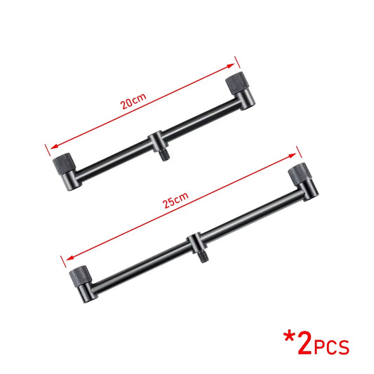 2 X  Mini Short Black Buzz Bars 20Cm 25Cm 30Cm Carp Coarse Fishing Equipment for 2 Rods
