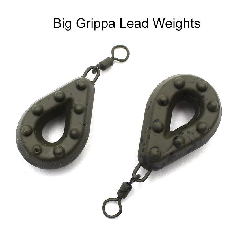 1Pcs Carp Fishing Tackle Big Grippa Swivel Leads Weight- All Sizes Carp Lead Weight