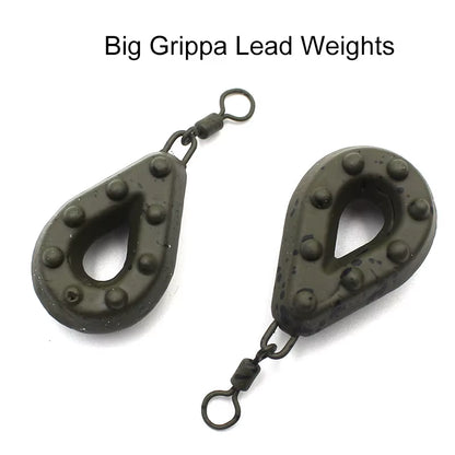 1Pcs Carp Fishing Tackle Big Grippa Swivel Leads Weight- All Sizes Carp Lead Weight